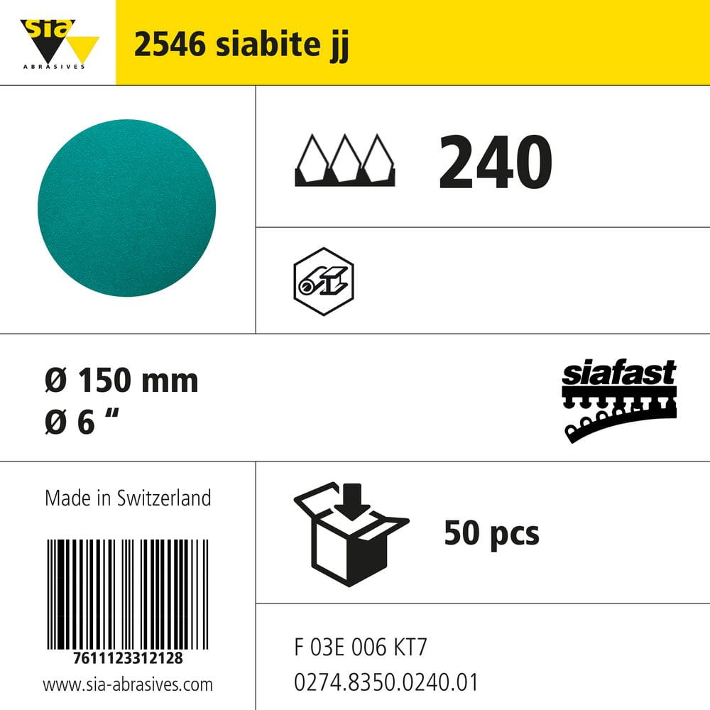 sia Abrasives 2546 siabite jj – siafast Schleifscheibe – 240