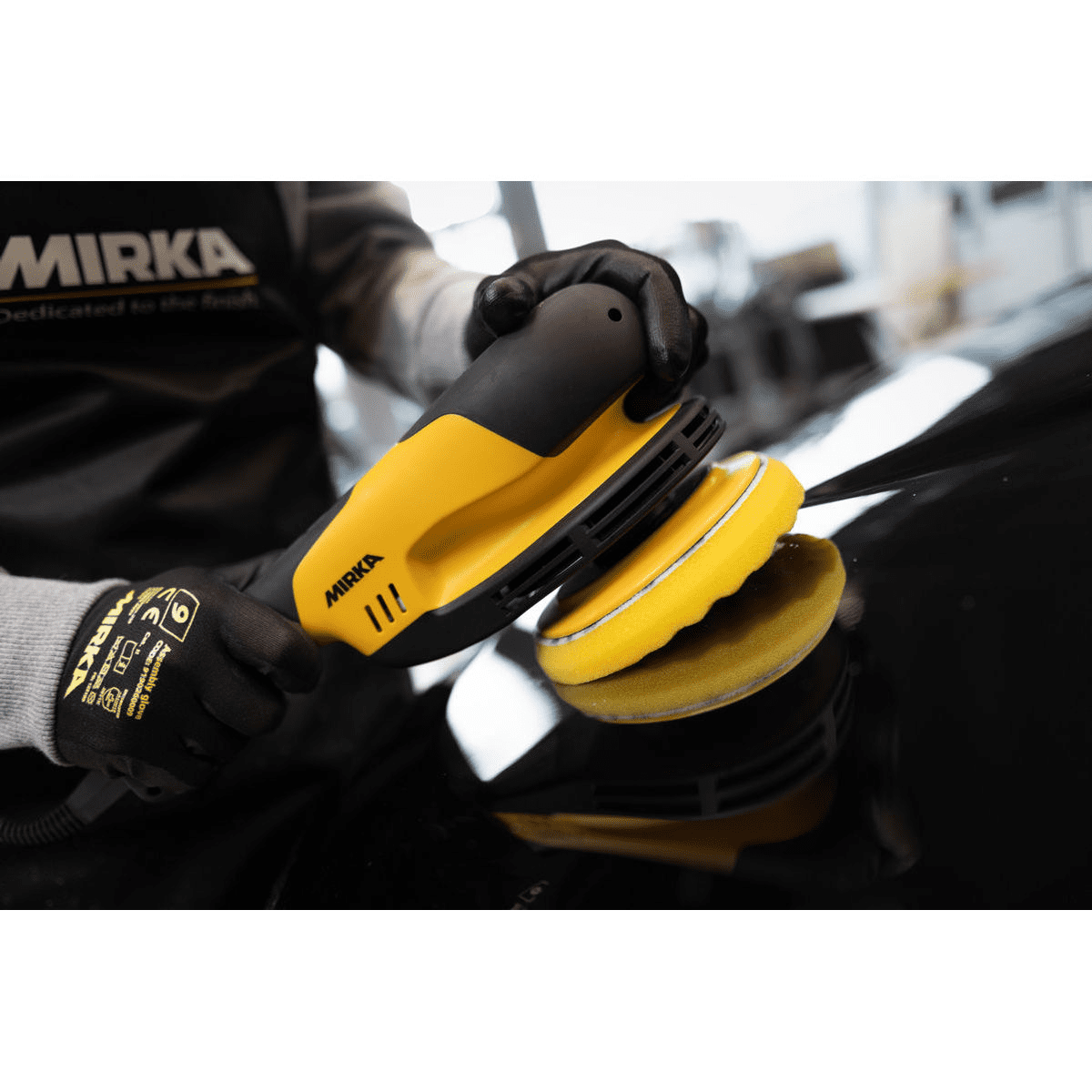 Mirka - Zubehör | Zubehör für Finish | Polishing Foam Pad Ø 135 mm Yellow Waffle Grip