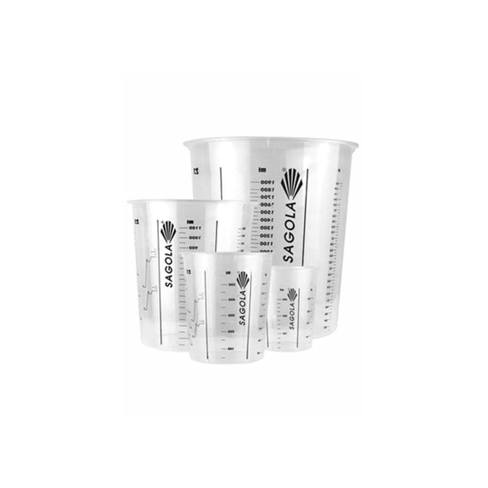 Sagola 650 ml Mischbecher; Packung mit 200 - Für mittlere Mengen