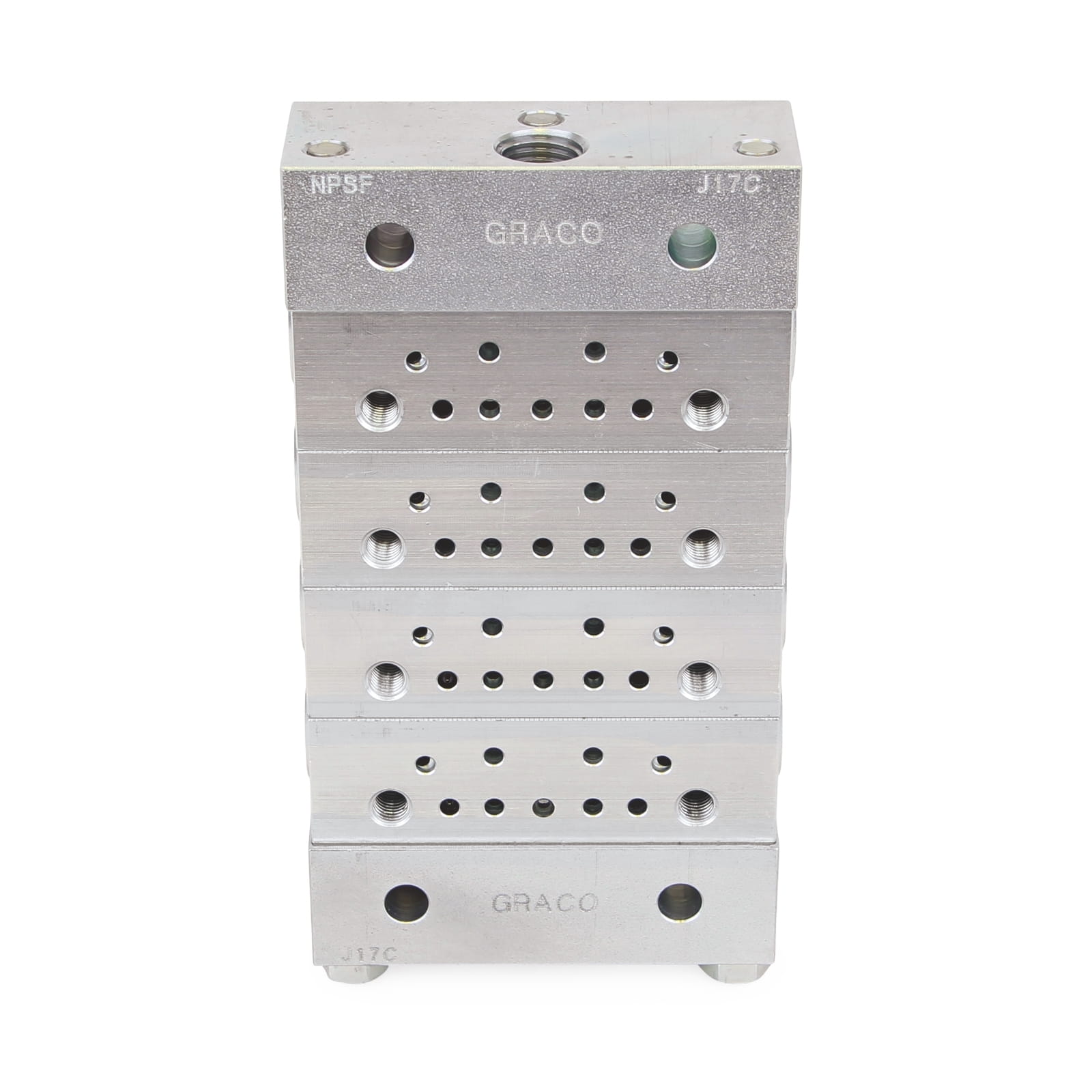 Trabon® MSP-Edelstahl-Einleitungsverteiler - 4-teilige Basisplatte, BSPP