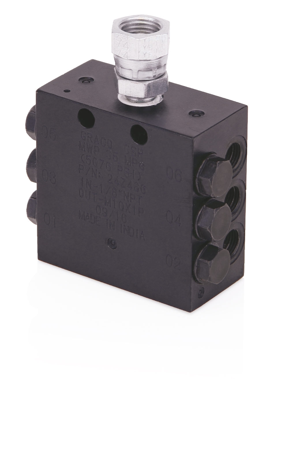 CSP-Einleitungsverteiler, 1/8" NPT, 6 Auslässe