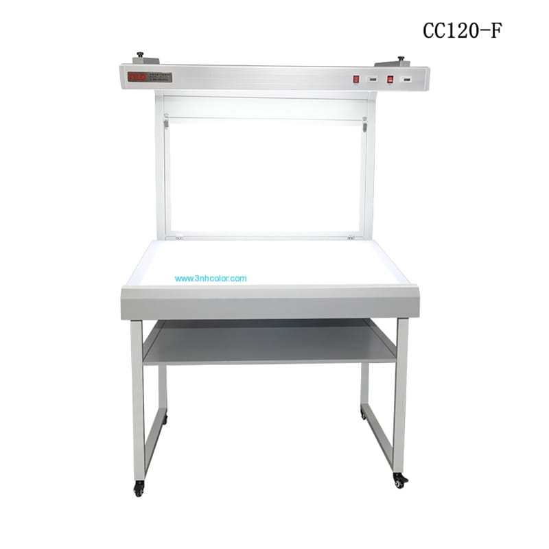 3nh CC120-F Multi-light Colour Light Table – Light source (multi-sided): Top: D65 & D50 & TL84 / Bottom: D65 / Rear: D65 & D50