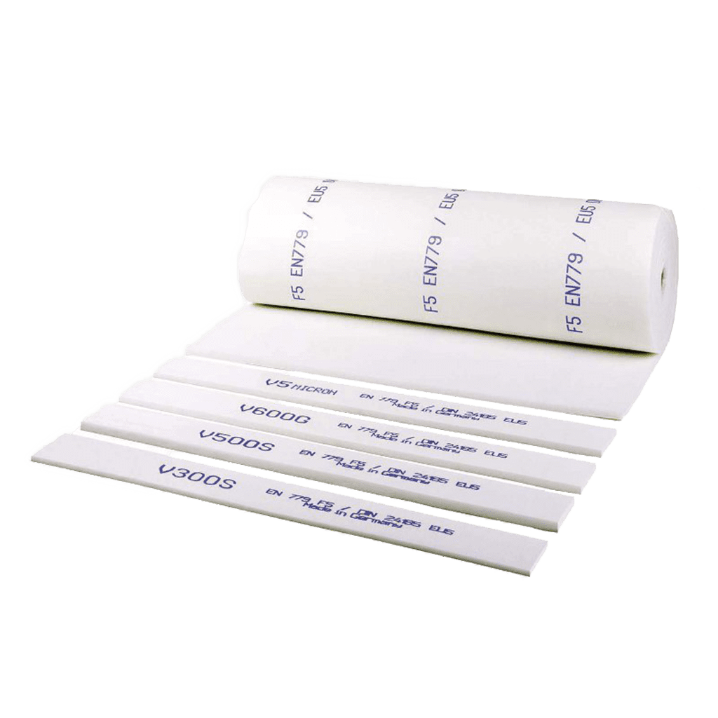 Maty filtracyjne do pyłów drobnych – F5/EU5 24 mm, cięcie na wymiar/m² do filtracji dokładnej w instalacjach wentylacyjnych, klimatyzacyjnych i lakierniczych