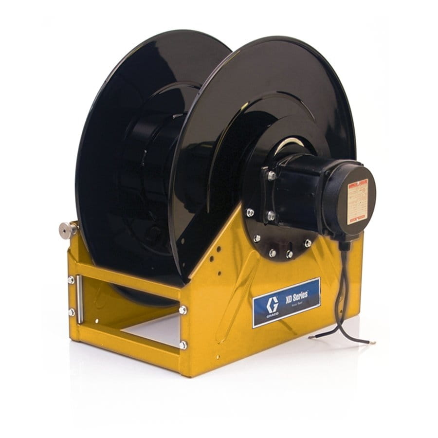 XD70™, air/water/diesel fuel/WOE, 38 mm (1-1/2") inlet/outlet, without accessories 38 mm x 15 m (1-1/2" x 50') capacity), NPT, hydraulic motor, yellow