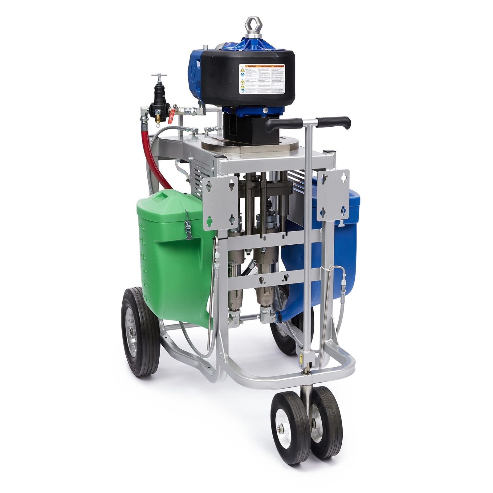 XP35 complete spraying device for hazardous areas, chassis, mixing ratio 4:1, material container, XTR gun