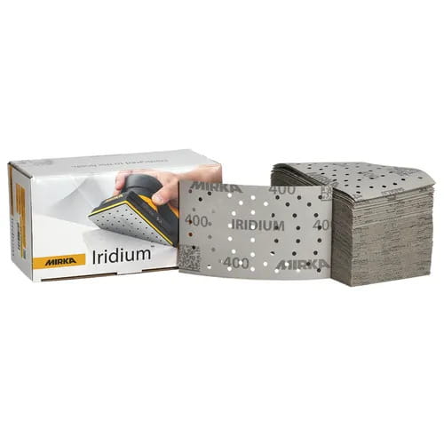 Mirka Iridium™ 81 x 133 mm Grip 54-Loch – Körnung: 80 · Packungsgröße: x50 Stück – 2I6B105080