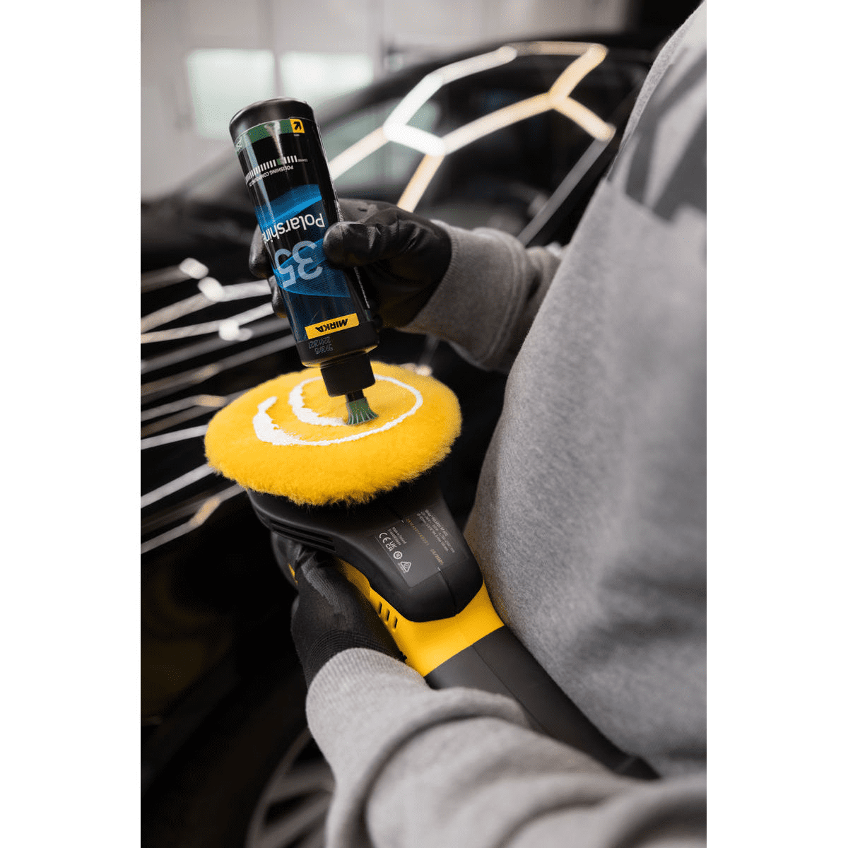 Mirka - Zubehör | Zubehör für Finish | Lambswool Pad Pro Ø 135 mm Yellow Grip