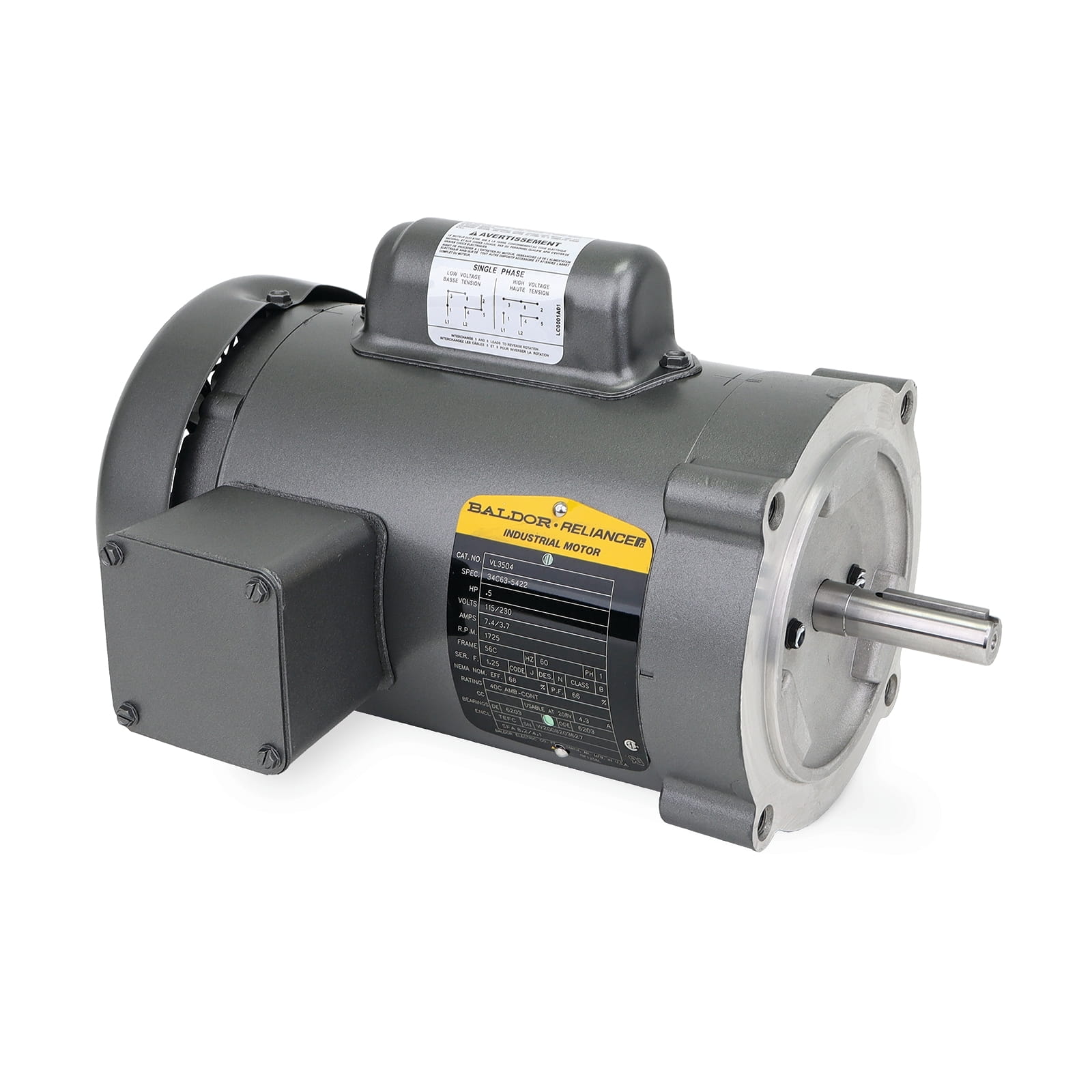 Graco Motor, 115/230 IPH 60HZ 1/2HP 56C TEFC – 557271
