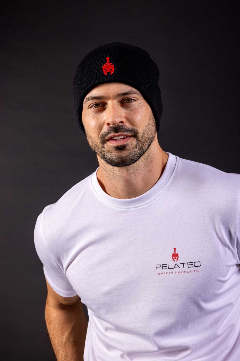 Pelatec Beanie Black / Logo | Professional protective clothing for paint finishers | One size fits all