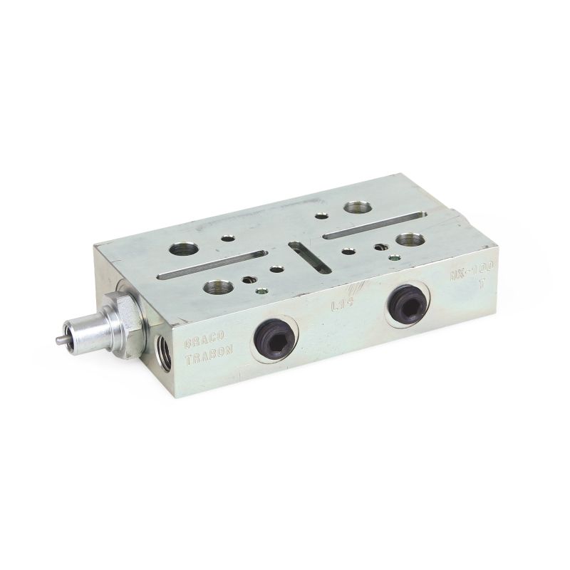 Trabon® MX-Einleitungsverteiler mit linksseitigem Zyklusanzeigestift - MX-50S - 1,64 cm³ (0,100 in³)