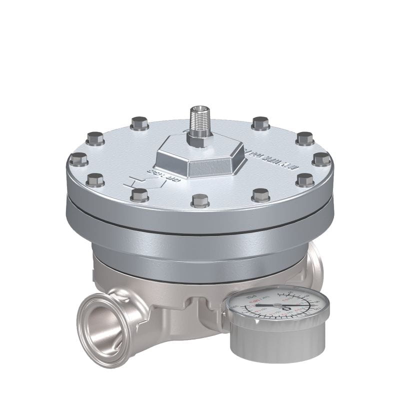 Material-Gegendruckregler mit geringer Scherwirkung, max. 21,1 bar, max. Durchflussrate 95 l/min, Ed