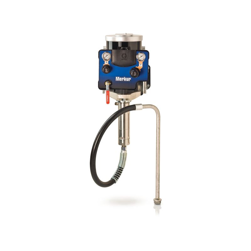 30:1-Merkur-Pumpe, Materialdurchfluss: 4,5 l/min (1,2 gal/min), Wandmontage
